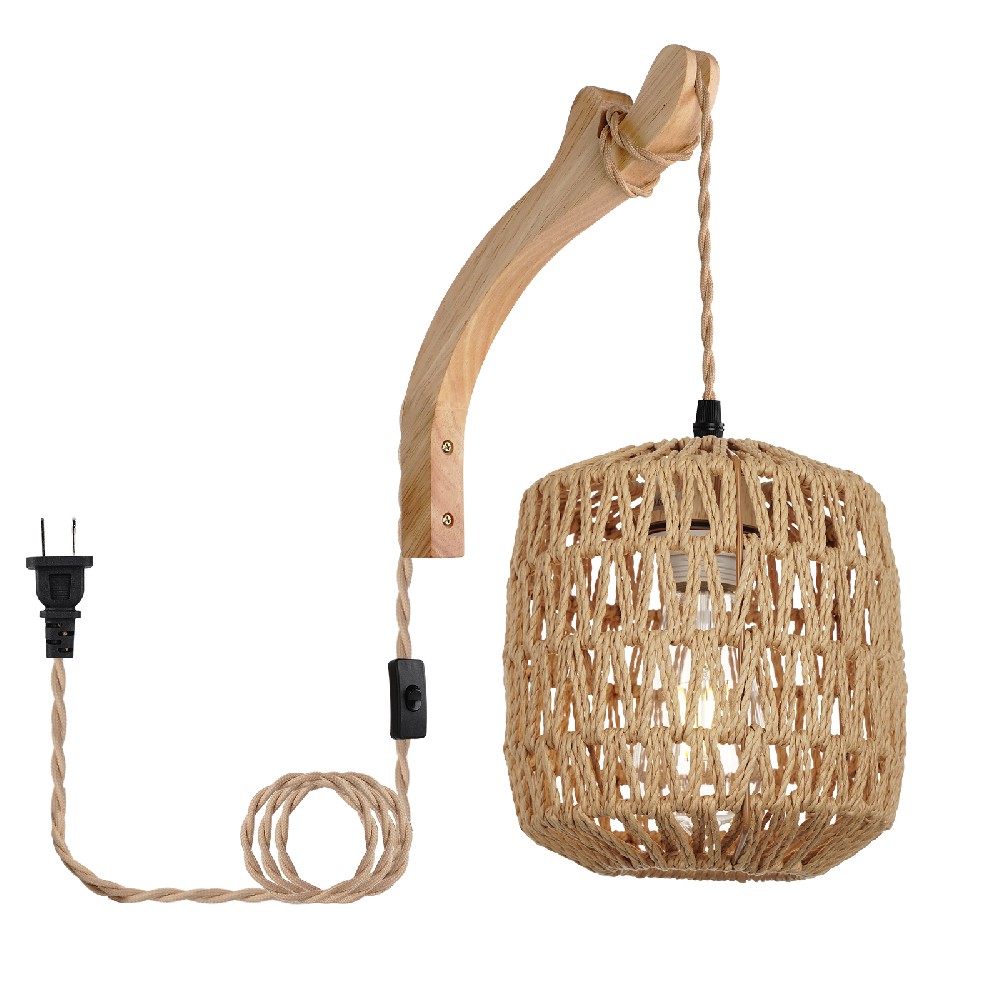 RATTAN WALL LIGHT